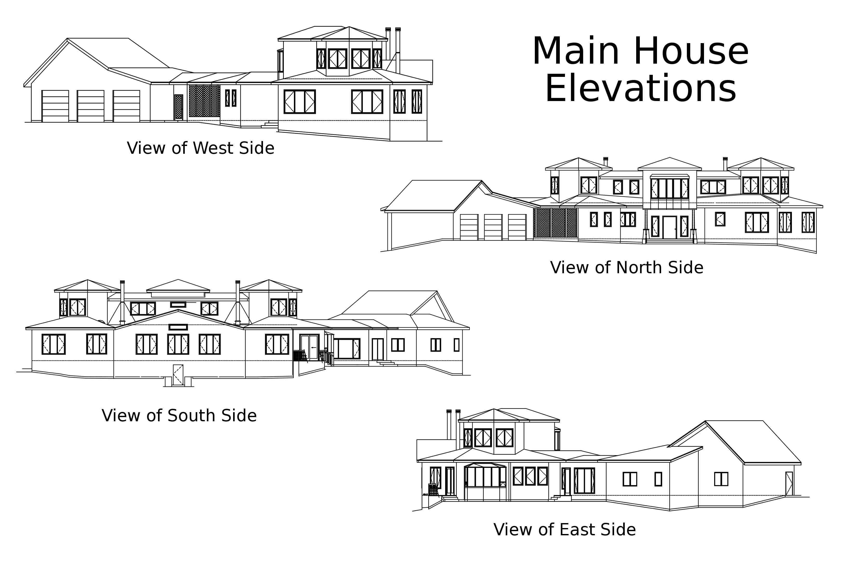 main house elevations