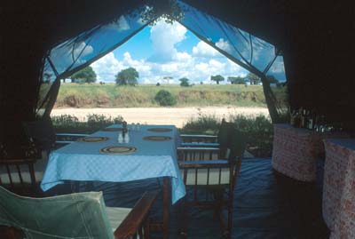 Dining Tent in Camp