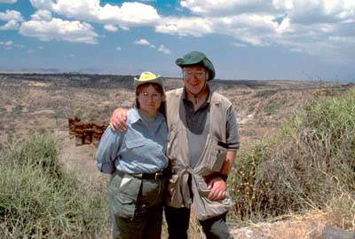 Jack and Jan at Olduvai Gorge