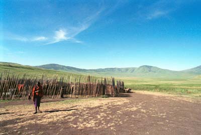 Stopping at Masai Village