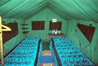 Inside our tent